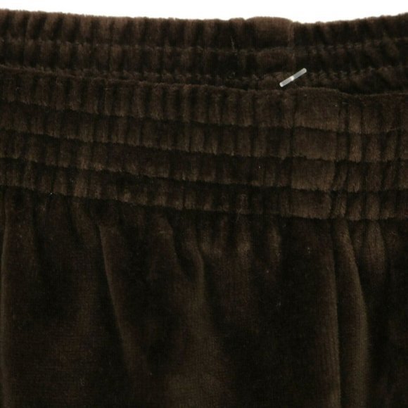 Alfred Dunner Velour Pants Brown Stretch Elastic Waist Petite 10 X 27‎ 10P - Picture 8 of 11